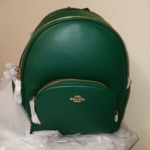 Coach court backpack  medium  color is pine green really beautiful  color